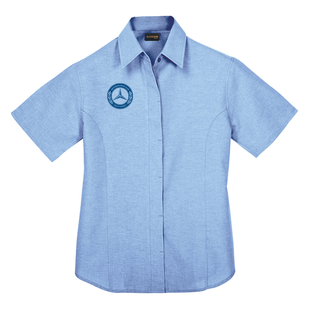 Oxford Blouse Short Sleeve Ladies - Image 3